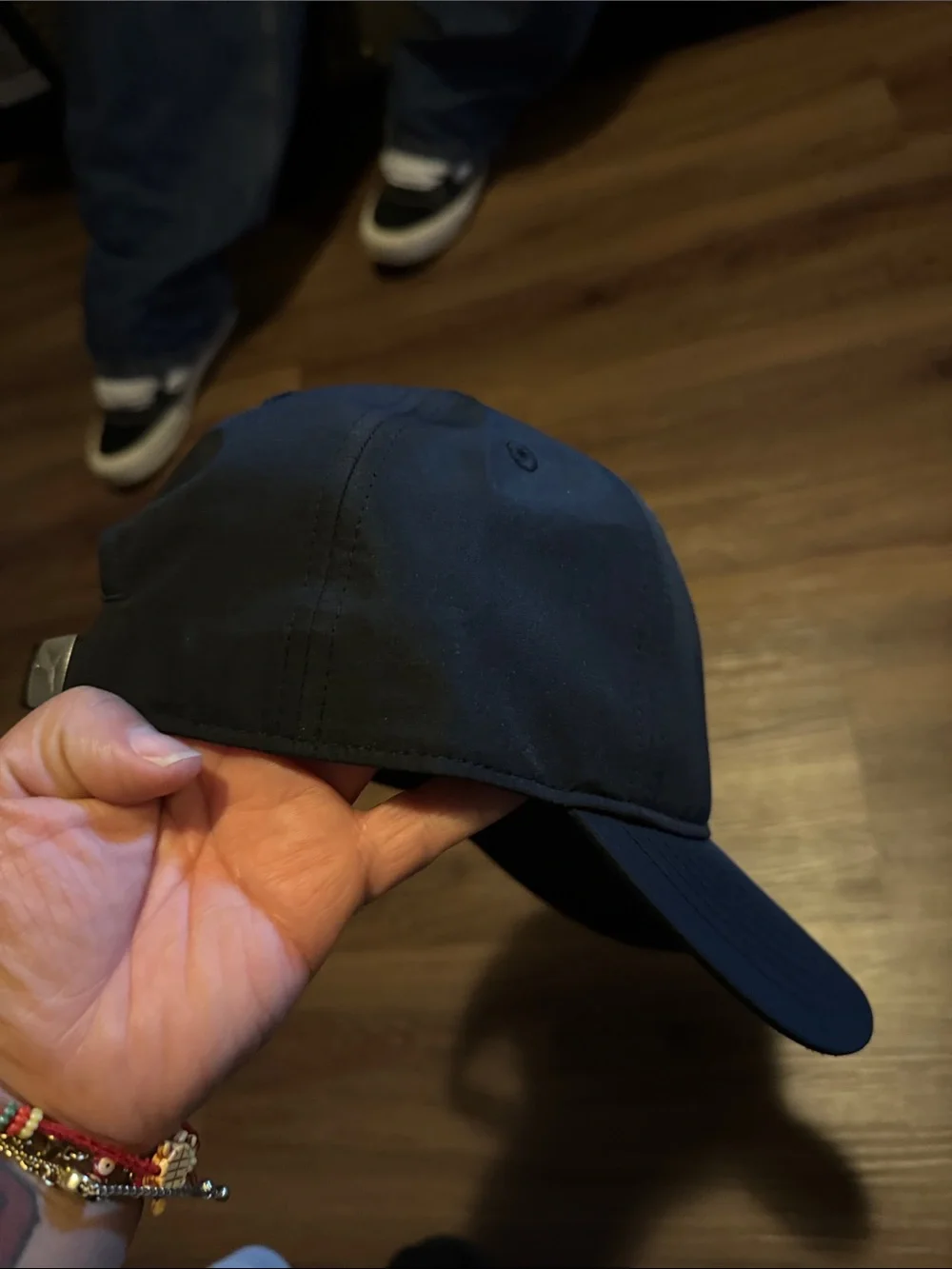 Puma New Black Baseball Hat with Silver Cat Logo